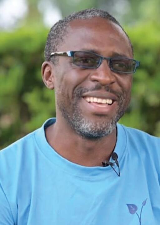 The Language Media Service manager at SIL Cameroon, Elvis Tangko
